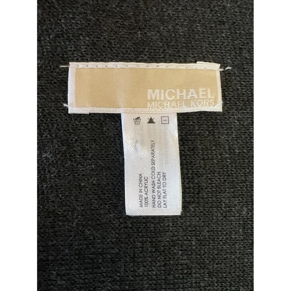Michael Kors Repeat Logo Print Scarf In Midnight Navy-Black Men's NWT